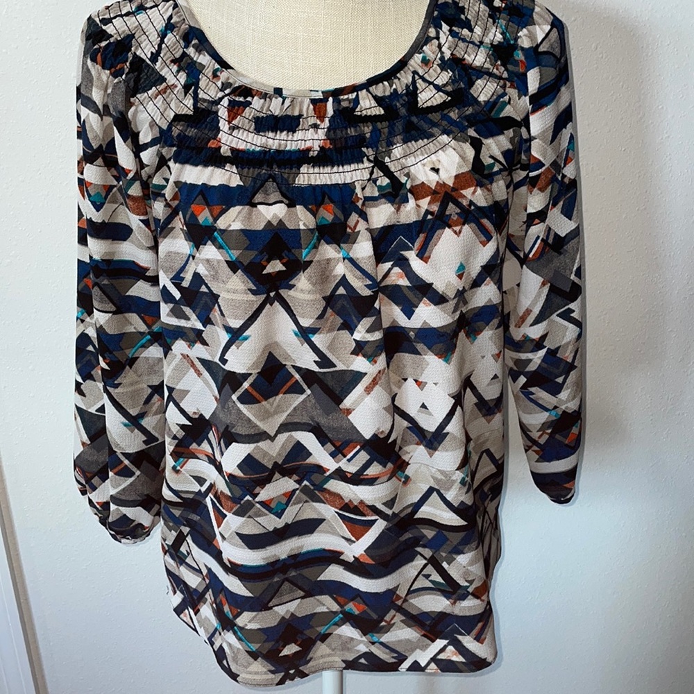 Counterparts size small Art Deco  blouse